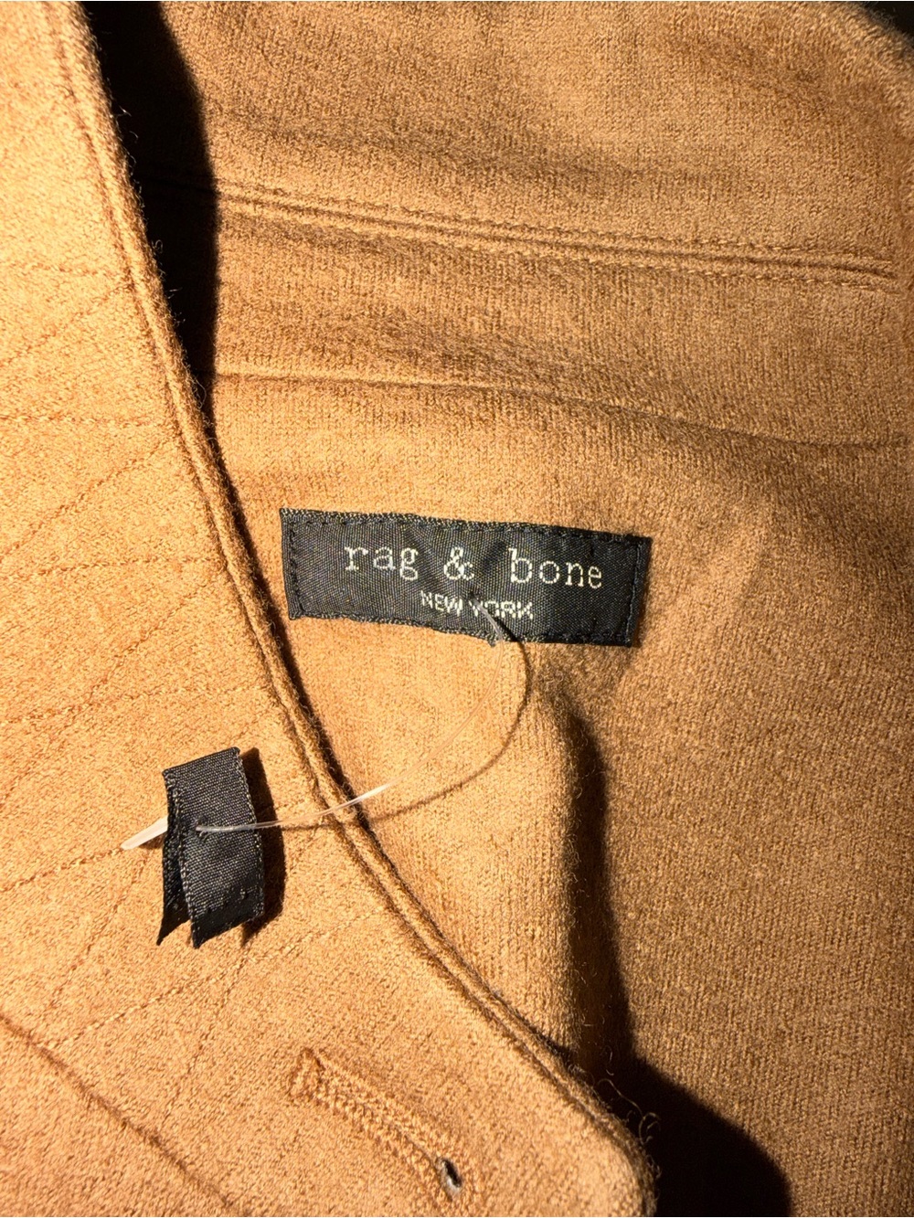 rag & bone Camel Wool-Blend Tailored Button Jacket - Picture 5 of 7